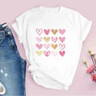 Женская футболка с круглым вырезом, красивые топы с принтом, женская летняя белая Новинка 2021, креативные женские футболки 90-х с графическим принтом для девочек