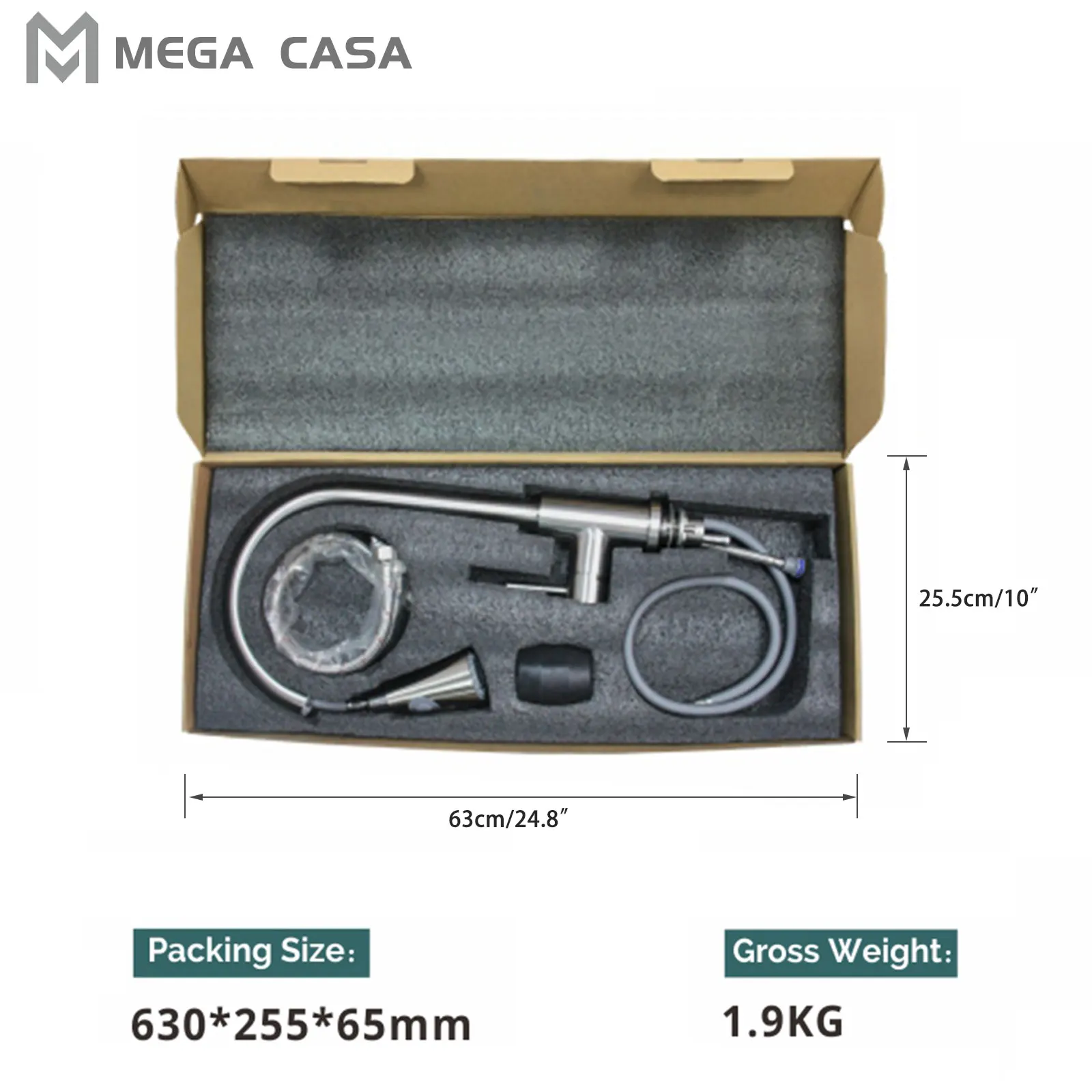 

Kitchen Faucets Brushed Nickel Pull Out Kitchen Sink Water Tap Mixer 360 Rotation Stream Sprayer Head Hot Cold Taps For kitchen