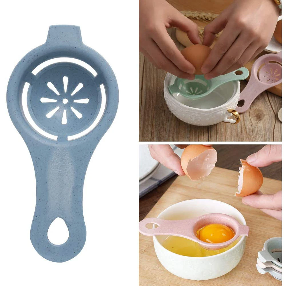 Egg Separator White Yolk Sieving Separates Eggs Wheat Straw Plastic Tools For Kitchen Convenience Dining Cooking Accessories |