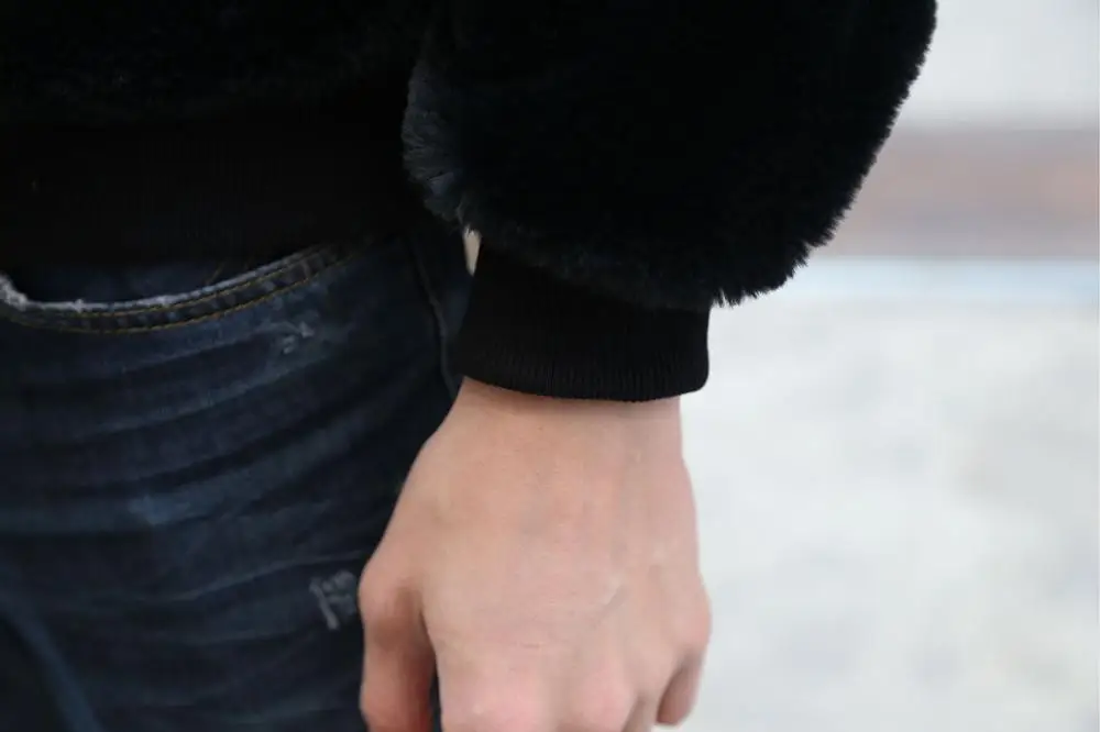 Модная флисовая пушистая толстовка из искусственного меха мужские повседневные