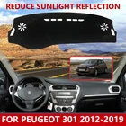 Для Peugeot 301 2012-2019 правой и левой руки привод хорошего полиэстера Материал анти светильник приборной панели автомобиля Обложка Коврик