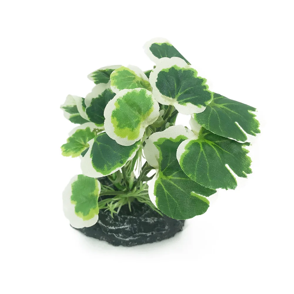 Искусственная тканевая трава для аквариума маленькое растение воды ландшафтное