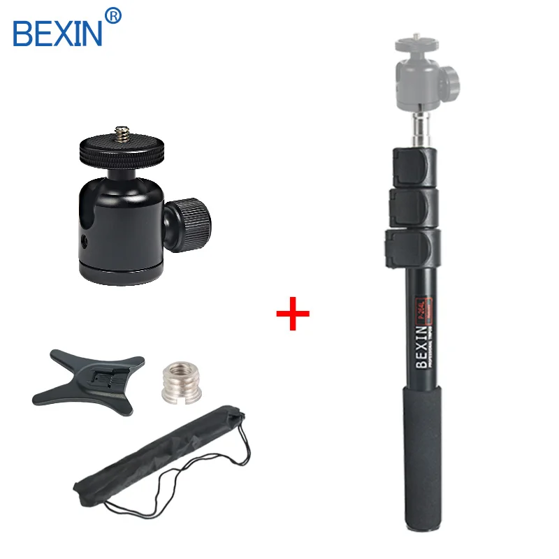 Set 2 Exten Штатив для фотосъемки, держатель для вспышки, палка для селфи, палка для рук, монопод, поддерживающий светильник, кронштейн для штанги - Цвет: Set 2