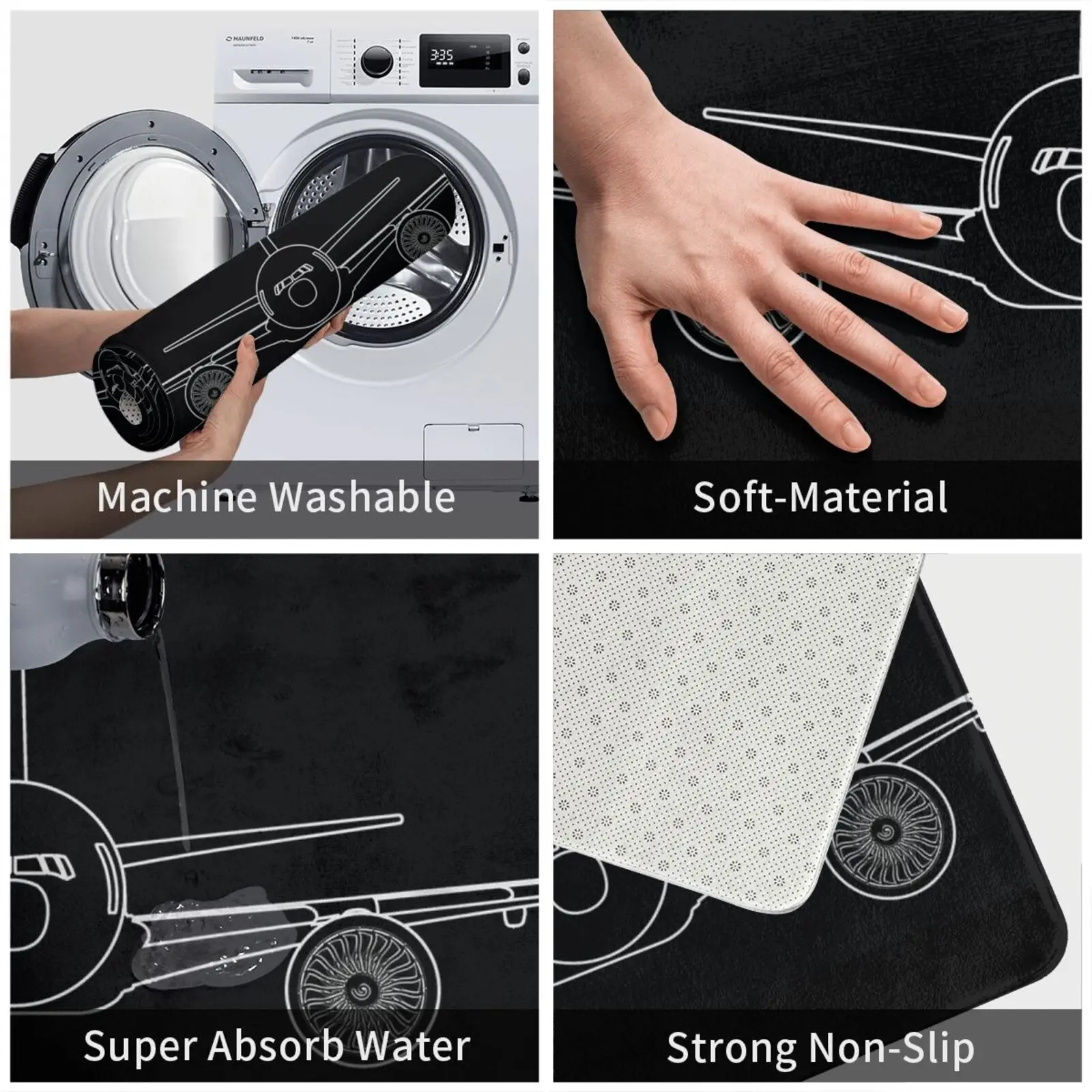 Коврик для авиационного летающего летательного аппарата коврик самолета типа