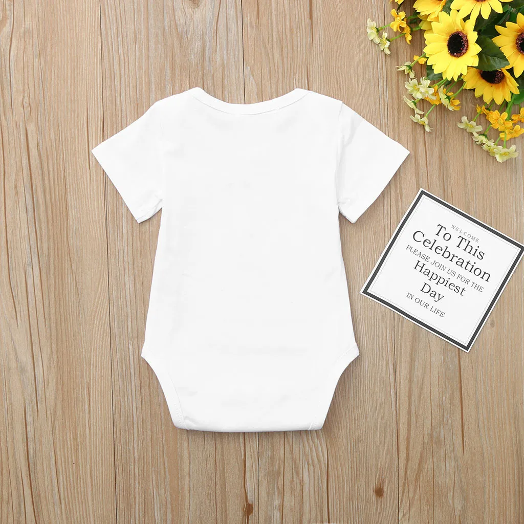 Детский комбинезон для мальчиков и девочек с коротким рукавом надписью Twins