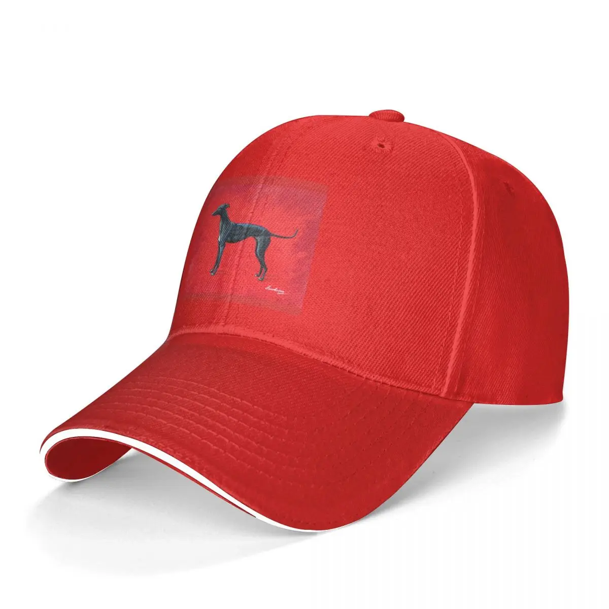 Greyhound Baseball Cap Black Greyhound Girls Polyester Printed Baseball Hat Funny Sports Fashion Cap