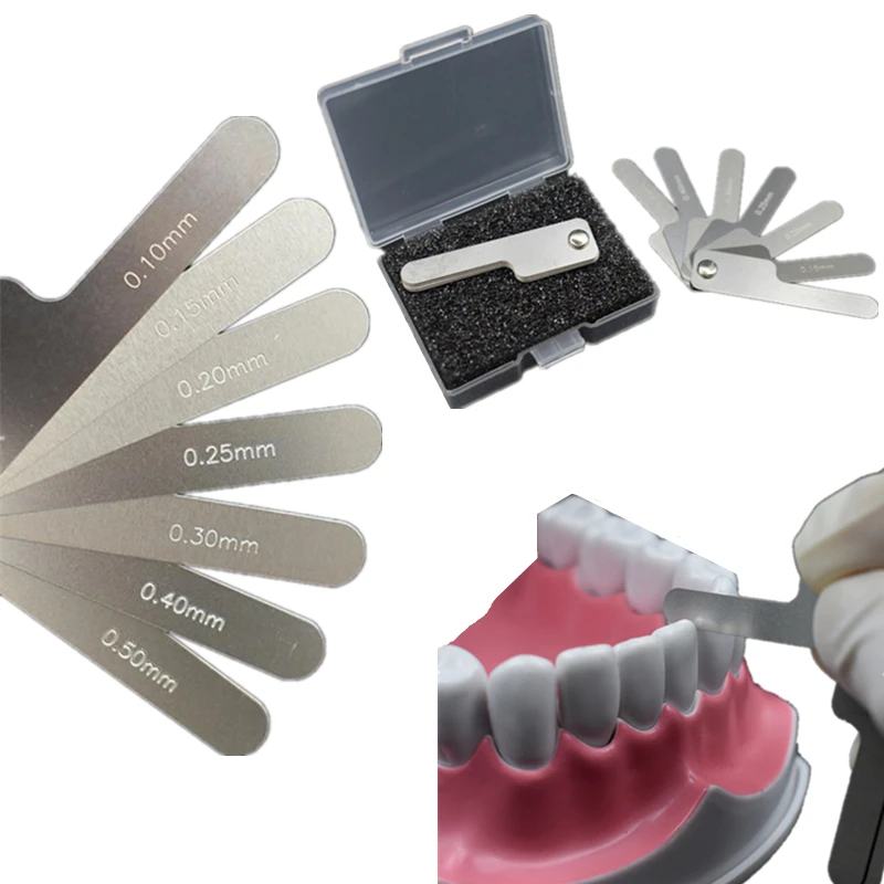 

Пероральная Стоматологическая межпроксимальная измерительная линейка измеряет зубной зазор из нержавеющей стали возвратно-поступательн...