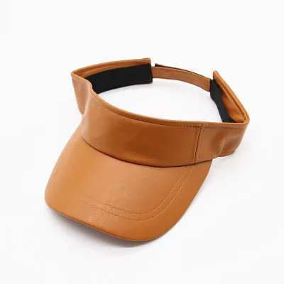 Летний стиль экокожа (полиуретан) плотная солнцезащитный козырек шапка