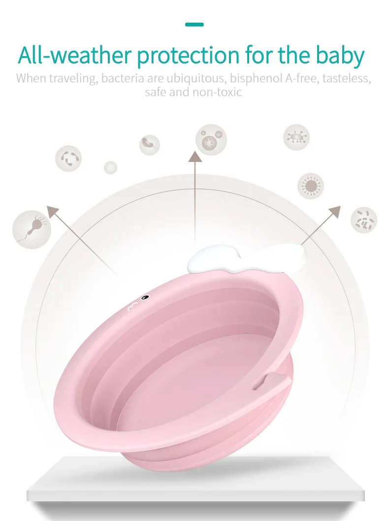 Портативный складная детская Ванна для путешествий бассейна эко безопасный