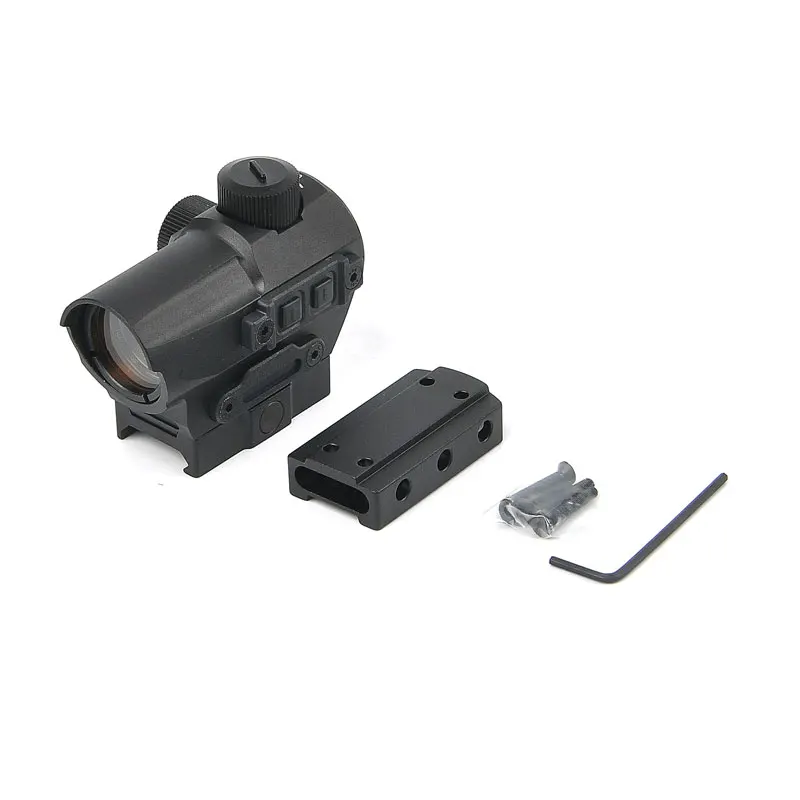 Outdoor Hunting D10 Red Dot Sight Scope Brightness Adjustable for Rifle with 20mm Riser Mount | Спорт и развлечения