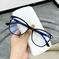 2021 new fashion women anti blue light eyeglasses spuare oversized plastic eye glasses men classic design eyeglasses frame