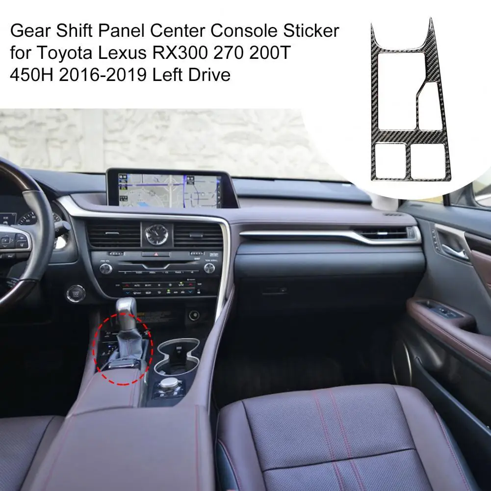 

Шестерни переключения Панель Центр Наклейка на консоль для Toyota Lexus RX300 270 200 т 450H 2016-2019 левый привод Автомобильный интерьер наклейки