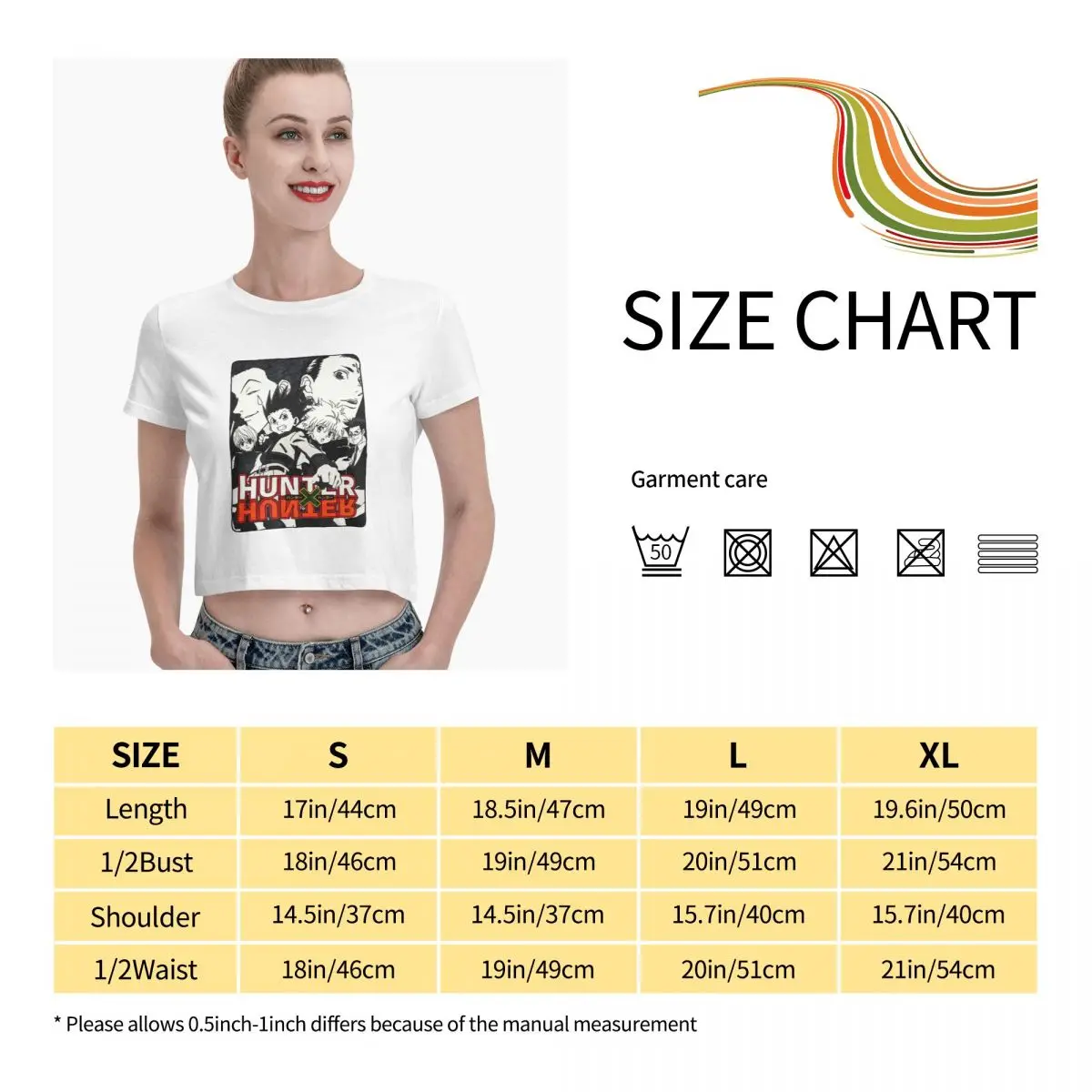 

Anime Fans Hisoka 2 woman's T-shirts Soft and comfortable Short sleeveRound neck T-shirt