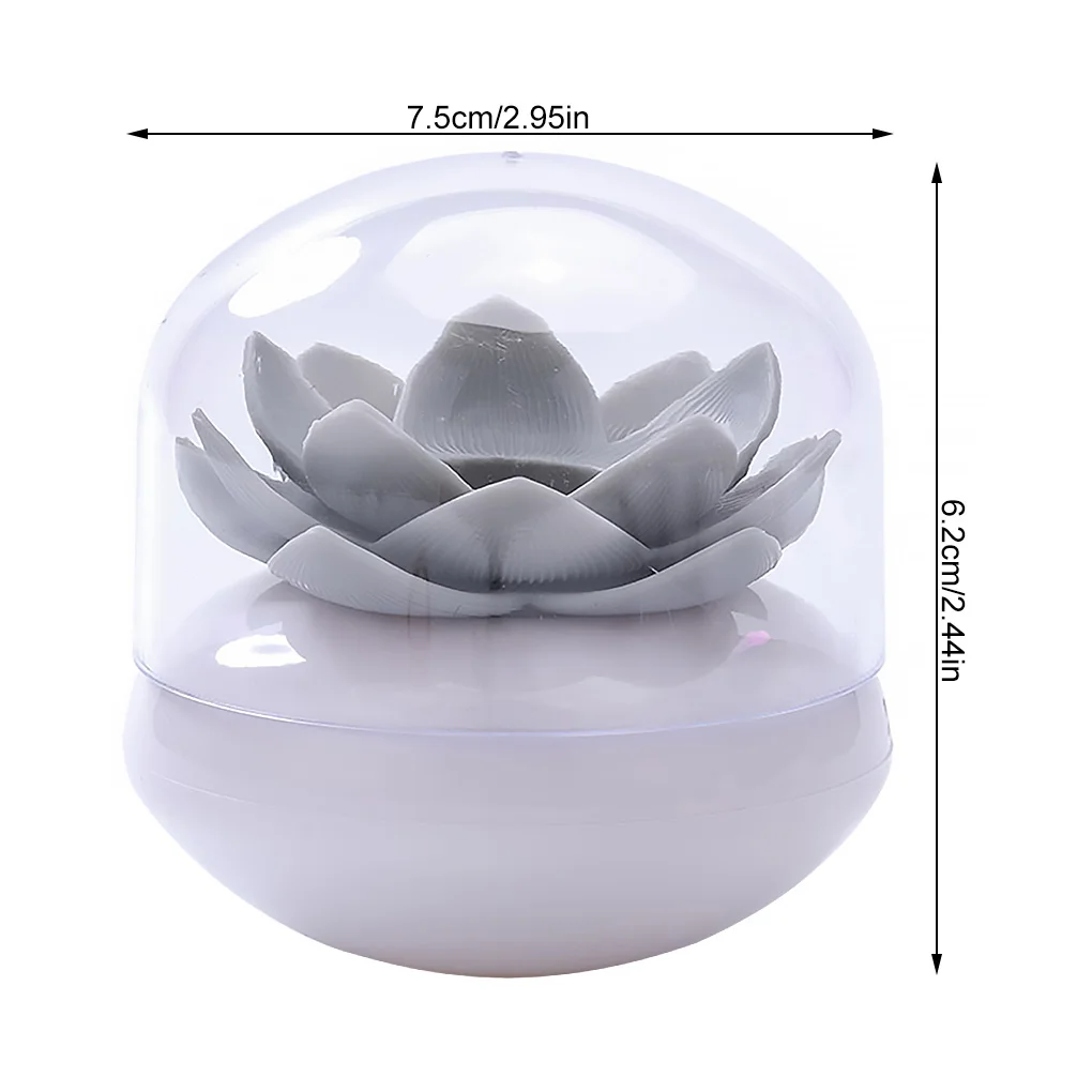 

Flower Design Cotton Swab Holder Storage Container Toothpicks Organizer Tube with Dust Cover