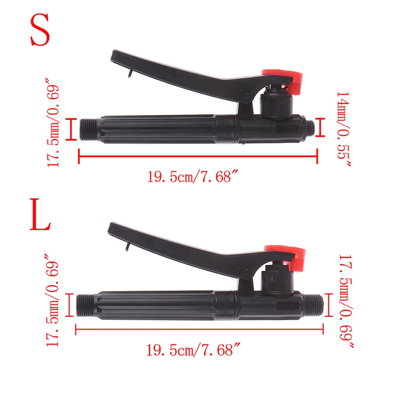 

Black + Red Trigger Gun Sprayer Handle Parts For Garden Weed Pest Control Agriculture Forestry Home Manage Tools