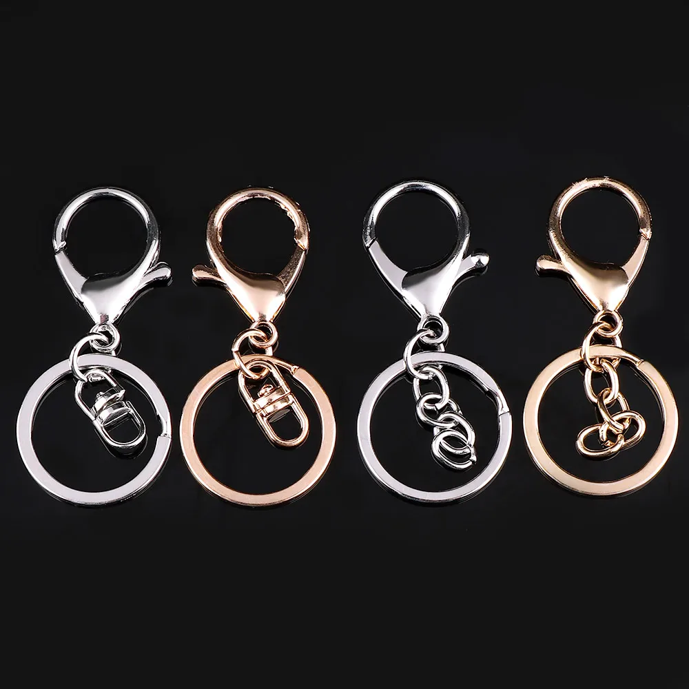 1 шт. модное кольцо для ключей классическая застежка карабин цепочка
