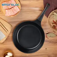 smartloc 28CM Aluminum alloy  ceramic coating frying pan cooking pot non stick cookware grill pancake kitchen induction cooker