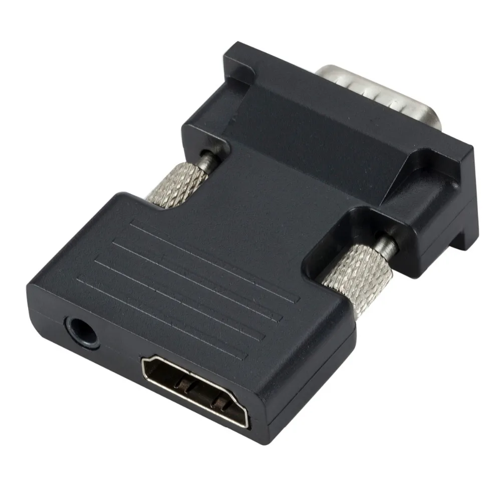 HDMI совместимый конвертер мама VGA папа с аудио адаптером поддержка 1080P выход