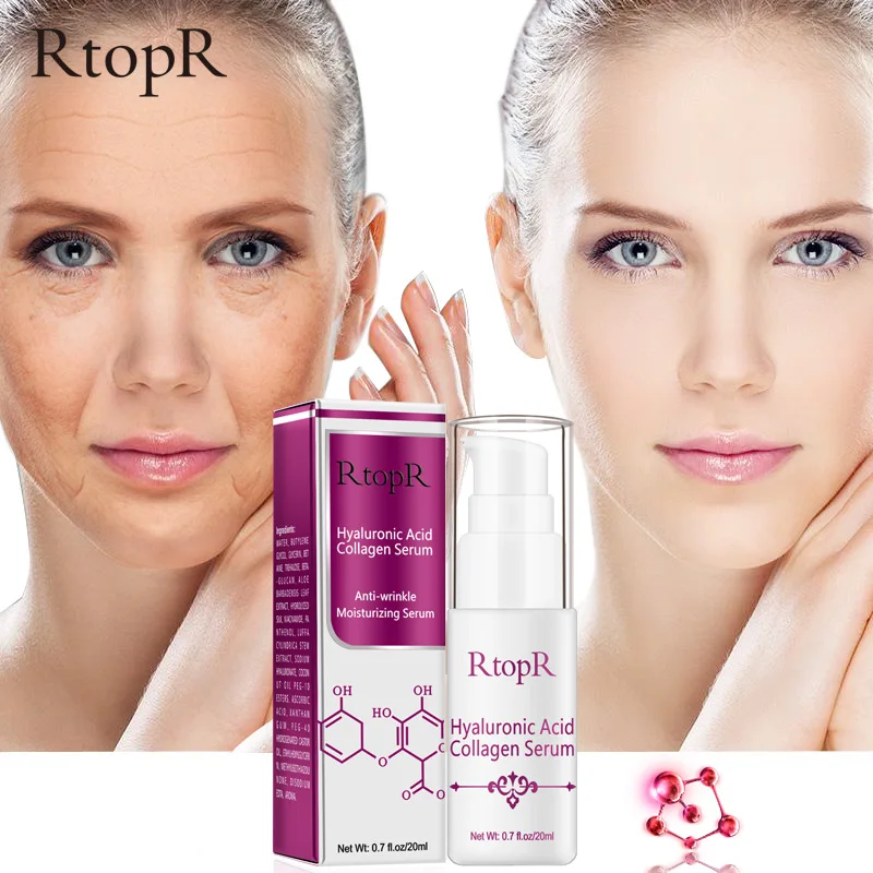 

RTOPR Hyaluronic Acid Collagen Face Serum Acne Treatment Anti Wrinkle Skin Care Essence Face Care Whitening Anti-Aging Serum