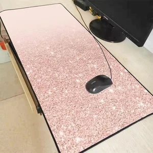 XGZ white pink marble Large Gaming Mouse Pad Lock Edge Mouse Mat
Keyboard Pad Mousepad for Laptop Computer Notebook Desk Mat XXL