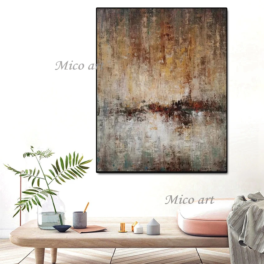 

No Framed Hand Painted Handmade Modern Abstract Oil Painting On Canvas Colorful Abstract Oil Painting On Canvas For Room Decor
