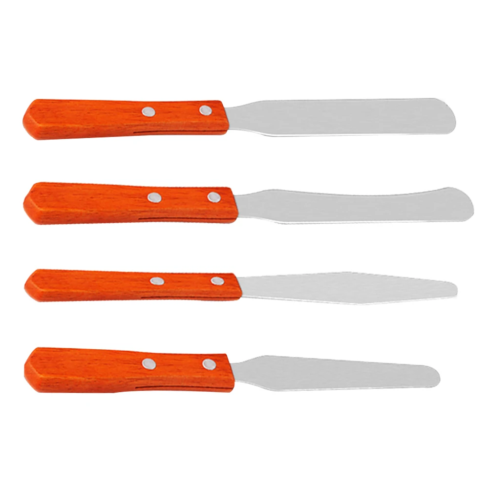 

Reusable Metal Waxing Stick Wax Adjustment Knife Hair Removal Beauty Bar Body Beauty Tool Cream Depilatory Spatula Wood Handle