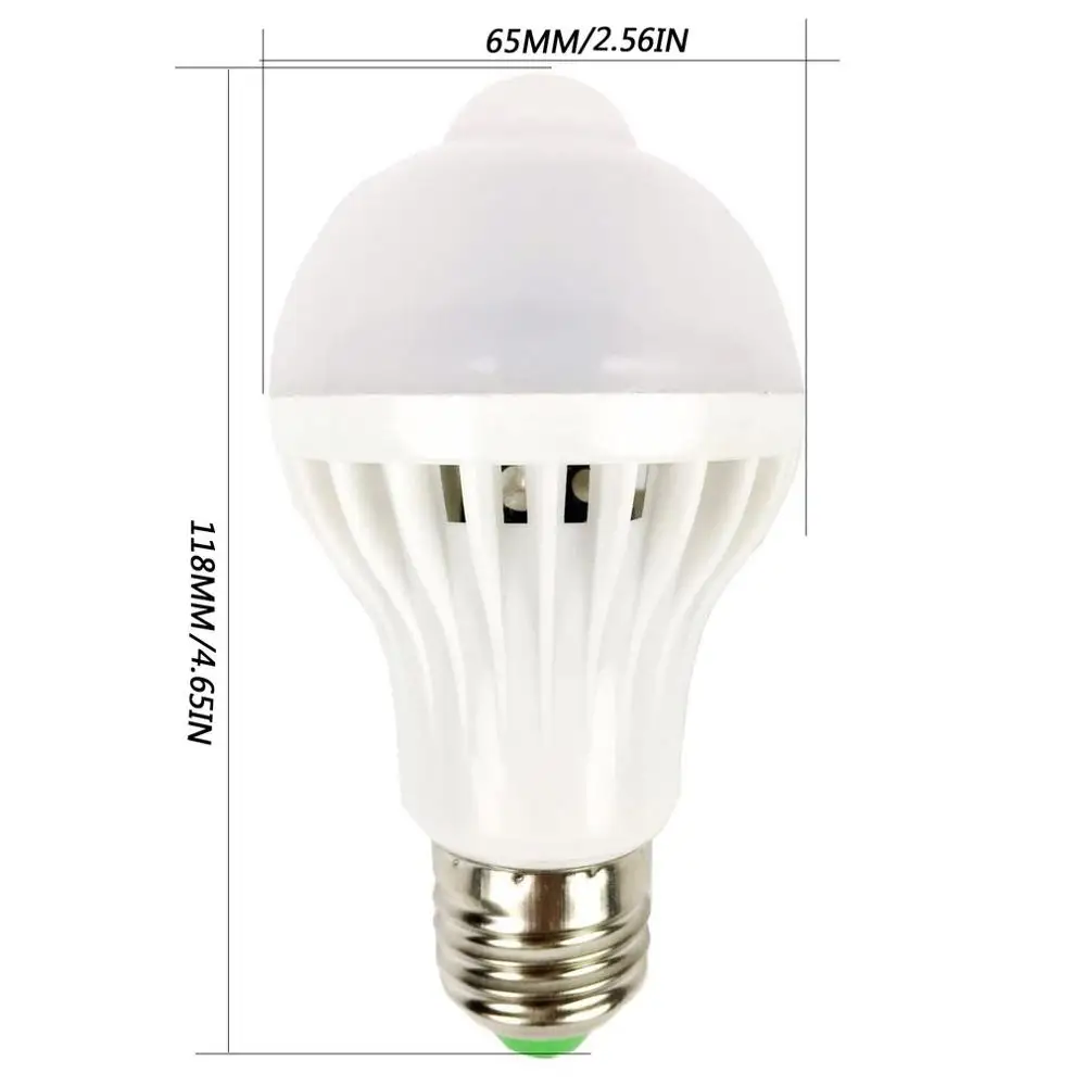 

LED Bulb Motion Sensor Lamp 110V Led Bulb 7W E27 Auto Smart Led Infrared Body Lamp With Motion Sensor Lights