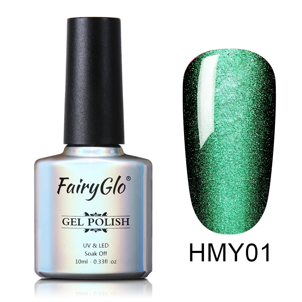01 FairyGlo 10ml 5D Wide Line Cat Eye UV Gel Polish Chameleon Cat's Eyes Nail Gel Polish Magentic Nail Gel Varnish Enamel Lacquer - Цвет: 01