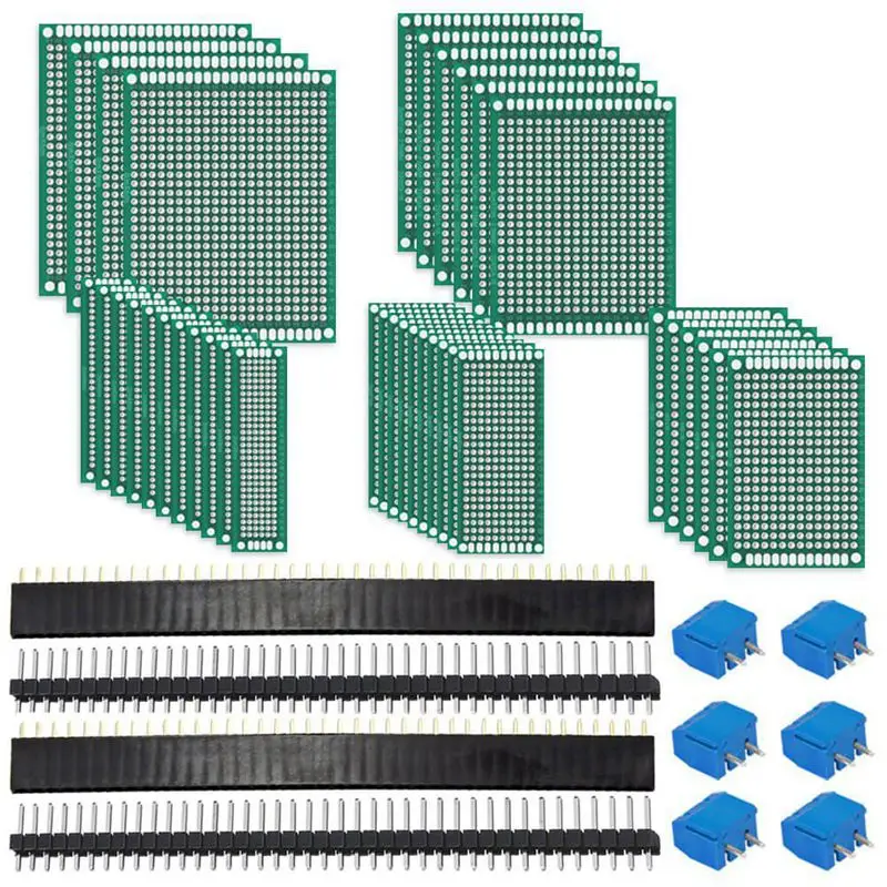 AABB-62Pcs Комплект печатной платы включает в себя 32 двухсторонних прототипов 20