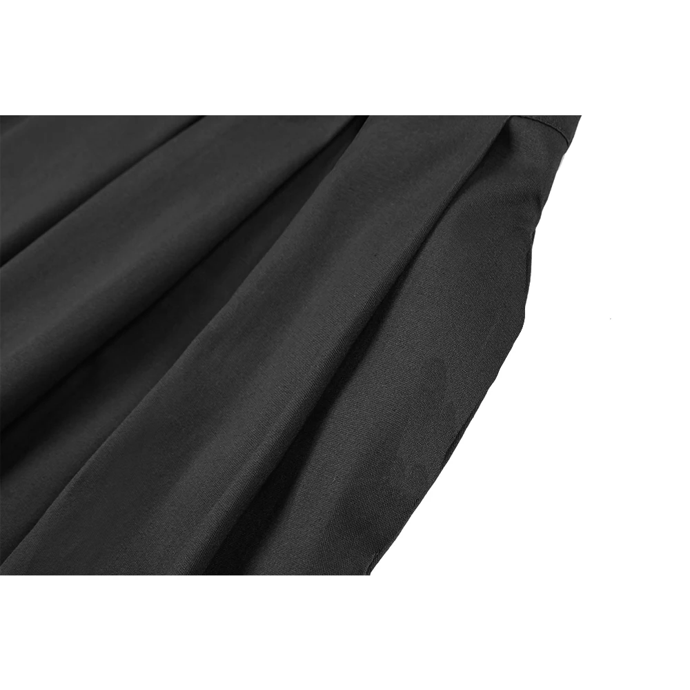 2021 Y2K одежда однотонная хлопковая черная повседневная юбка пляжная Высокая талия