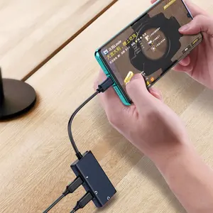 WiWU Тип C до 3,5 мм Jack PD быстрое зарядное устройство для зарядки мобильный телефон аудио-адаптер для MacBook Pro Air Портативный USB C концентратор USB