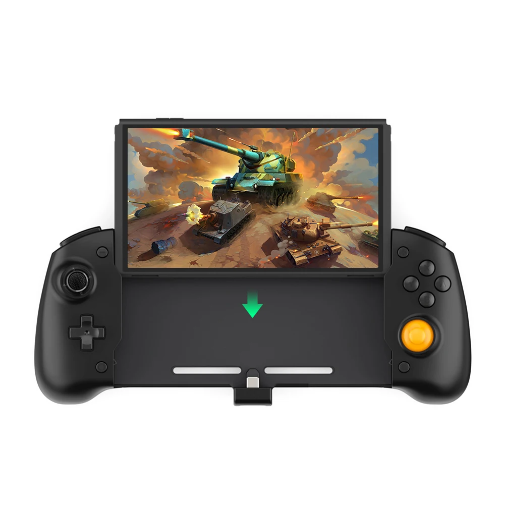 

For Nintendo Switch OLED Controller Gamepad Handheld Grip Double Motor Vibration Built-in 6-Axis Gyro Joystick For NS/NS OLED