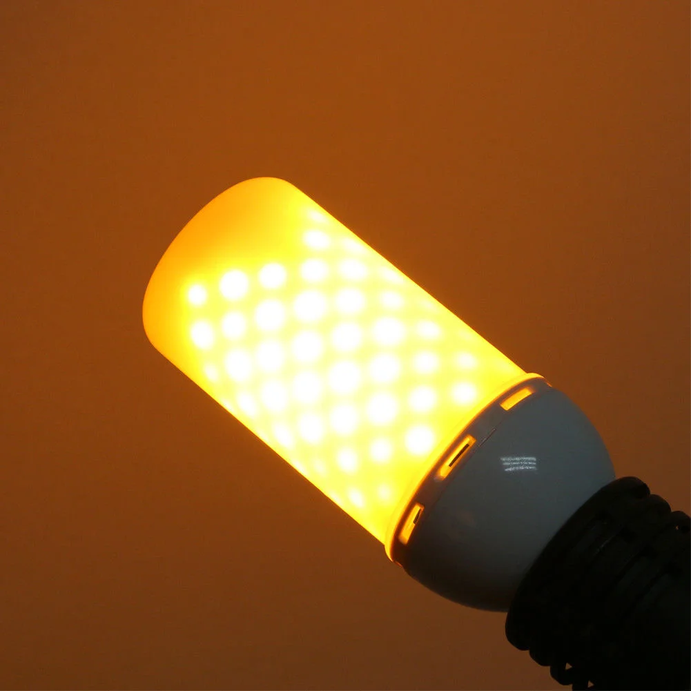 

E27/E26/E12/B22 LED SMD 5W Flicker Flame Fire Effect Light Corn Bulb Warm Emulation Lamp TN99