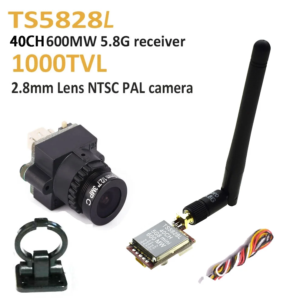 FPV Мини Цифровая видеокамера 1000TVL 1000 TVL ЛИНИЯ 2 8 мм объектив и TS5828L Micro 5 8G 600 мВт 40CH