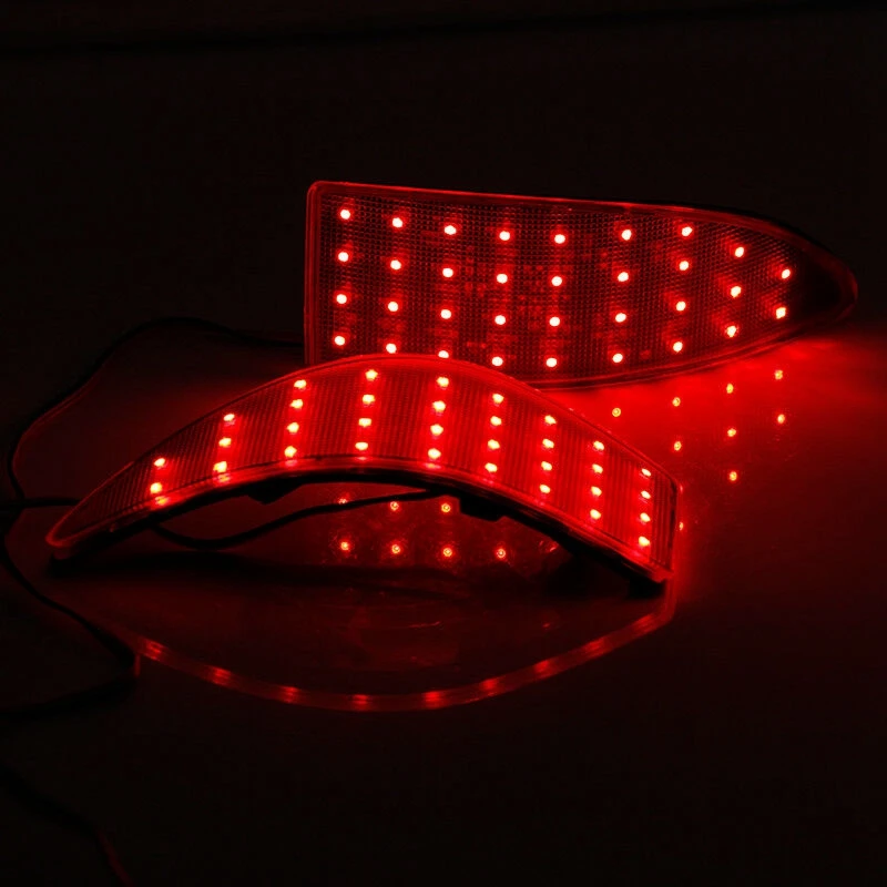 

2Pcs Red Lens LED Rear Bumper Brake Light Reflector Fog Lamp for Lexus IS250 IS350 2006-2013 Auto Tail Lamp
