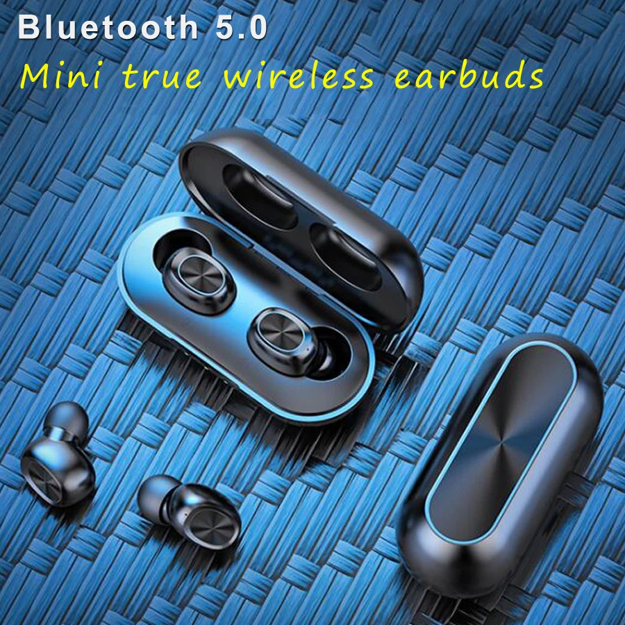 Thzio 6D Stereo Mini Bluetooth Wireless Earphones 5.0 Touch Control Headset Sport Earbuds with Mic and Charging Case |