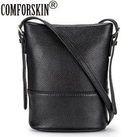 comforskin cowhide leather soft women shoulder bag trend style girls messenger bag dropshipping european and american handbags
