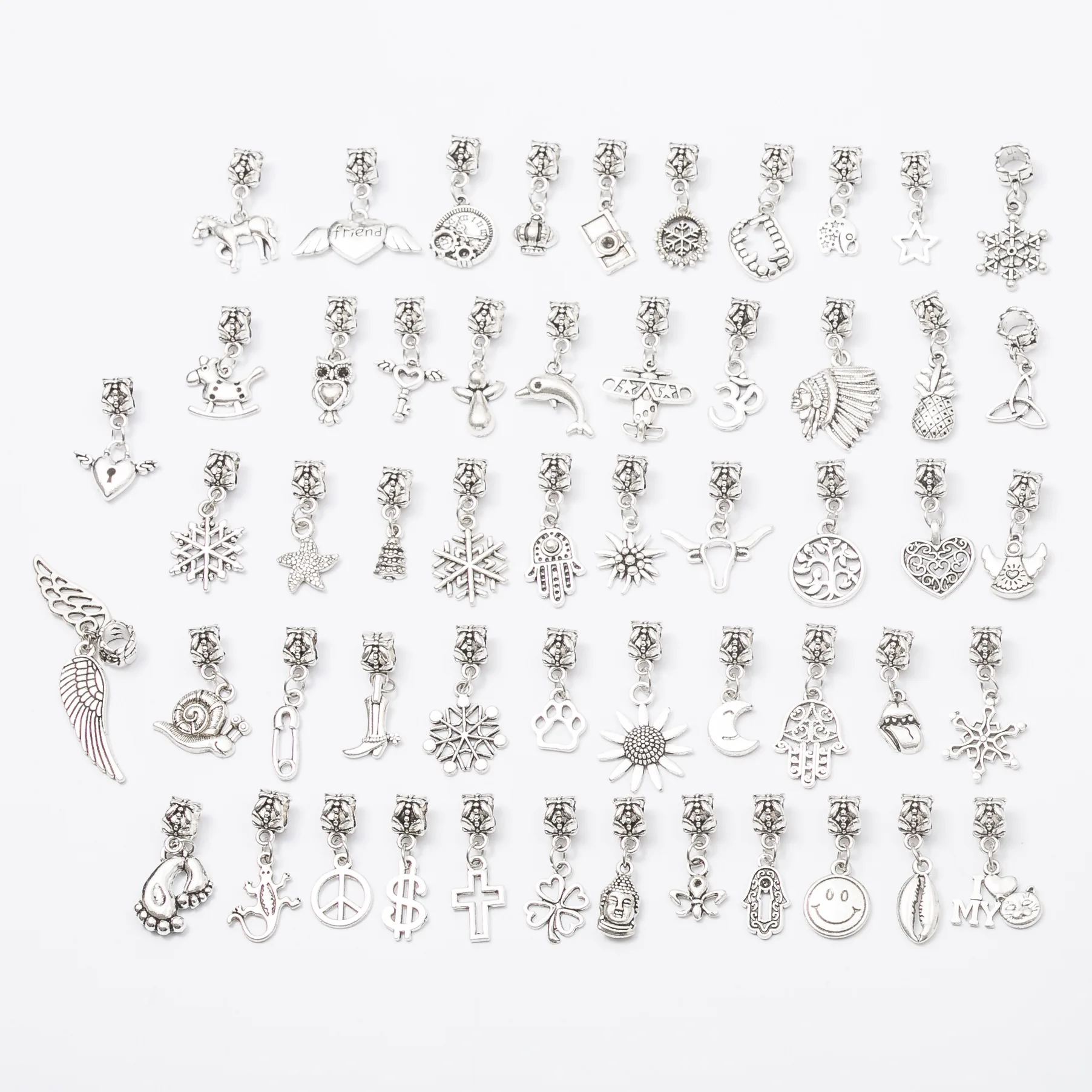 Случайный микс 30 шт. подвески в стиле ретро амулеты большая дыра подходят для