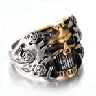 Женское кольцо для мужчин, резное кольцо с отверстиями, ювелирные изделия в неоготическом стиле, аксессуары для рок
