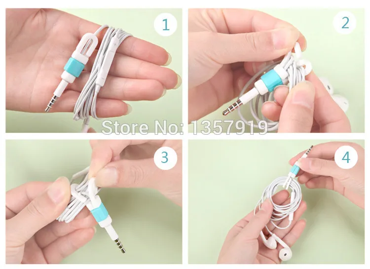 50 шт. защита кабеля наушники провод защитный рукав горячая распродажа для Android