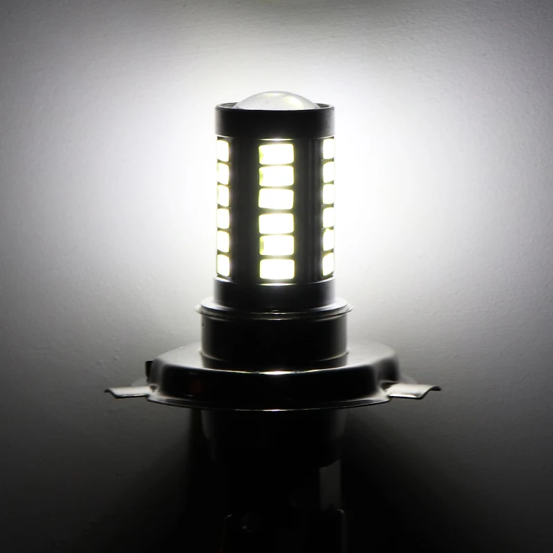 

1pc H4 5630 33LED Car Headlamp 12V High Brightness 6500K White Car Fog Light Headlight Bulbs