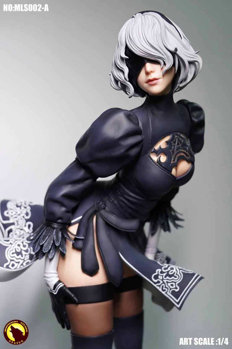 MLS002 1/4 PS4 игровой НИР автоматов 2B YoRHa № 2 Тип статуя фигурку Модель 51 см для любителей подарки