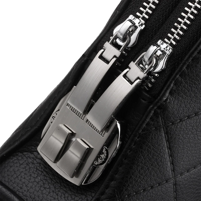 Men's Anti theft Laptop Briefcase New Brand Genuine Leather Handbag Shoulder Bag Designer Crossbody Bag Male Business Travel Bag
