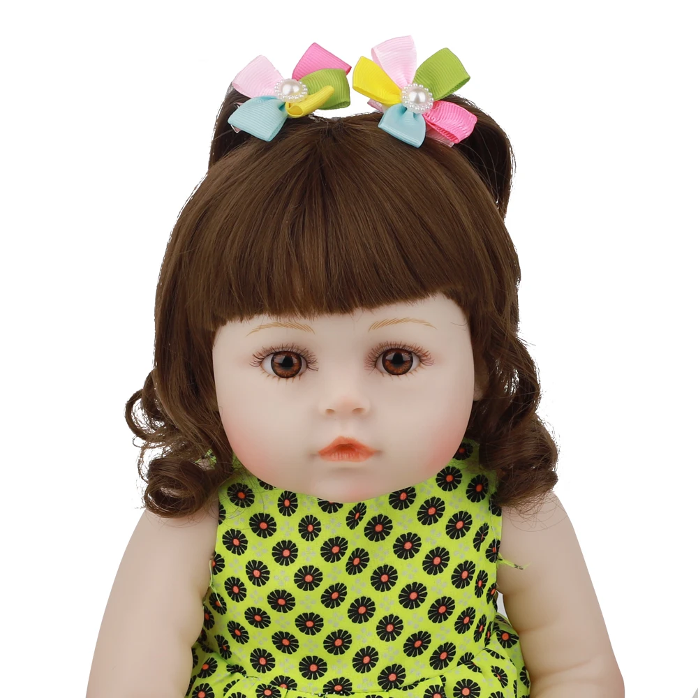 18 ''Лидер продаж Bebe Reborn Baby Doll полностью силиконовая Реалистичная кукла 48 см
