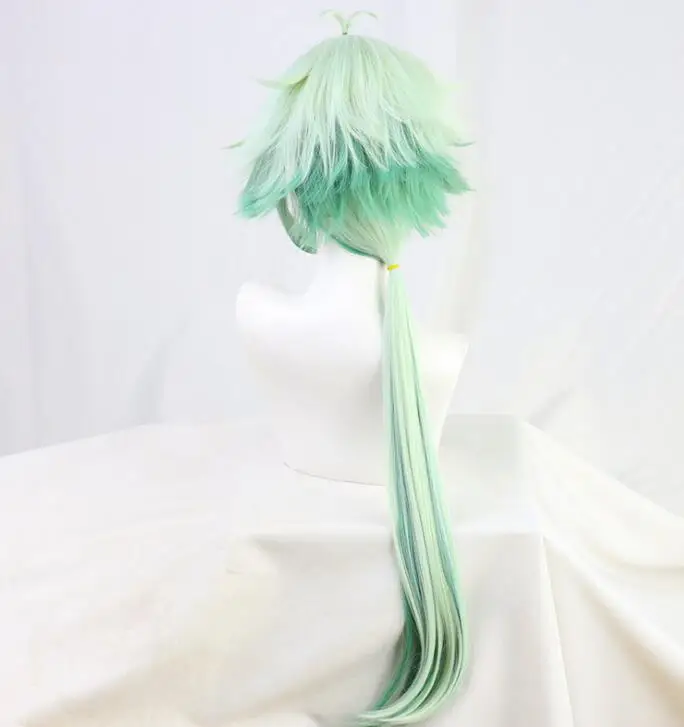 

Anime Sucrose Green Long Wig With Ears Cosplay Costume Heat Resistant Synthetic Hair Game Genshin Impact Women Party Wigs