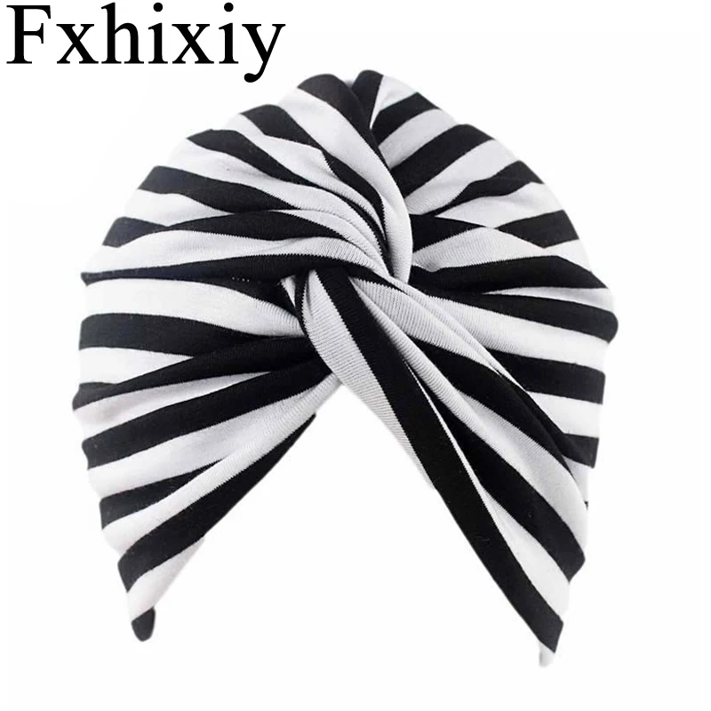 Новые мусульманские женские хлопковые полосатые головные уборы для пациентов с