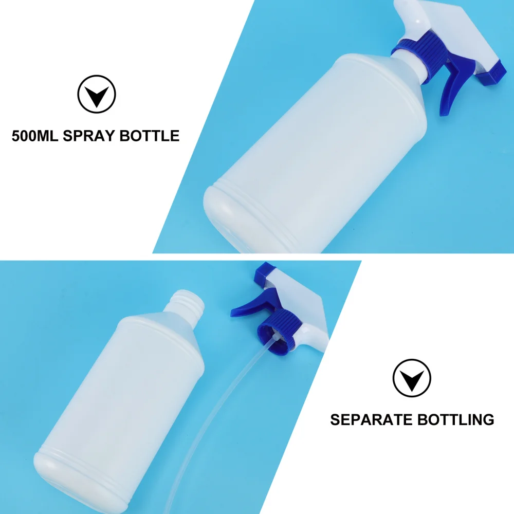 

4pcs 500ml Mist Pump Bottle Spray Bottle Water Spray Empty Sprayer Refillable Bottle Water Bottle (Random Color Noz