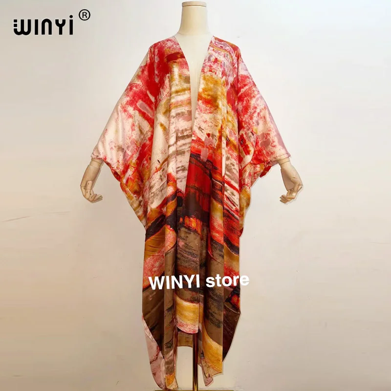 Женский кардиган Среднего Востока Sunmer Свободное длинное платье с вышивкой