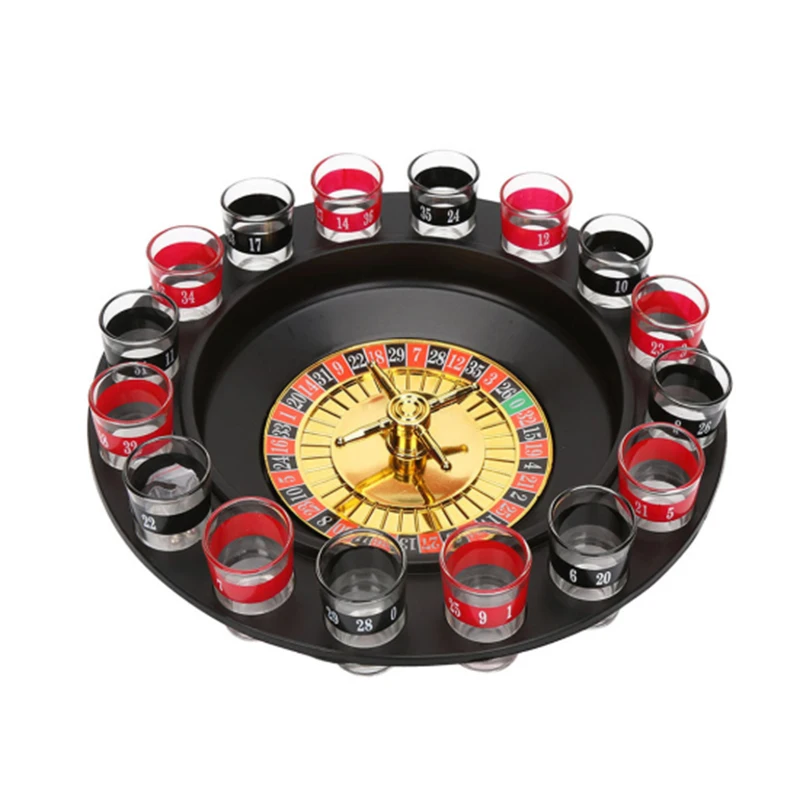 

Русская рулетка с 16 отверстиями, винный бокал KTV, рулетка, игра, бокал для вина, винный стол, забавная игра для поворотного стола