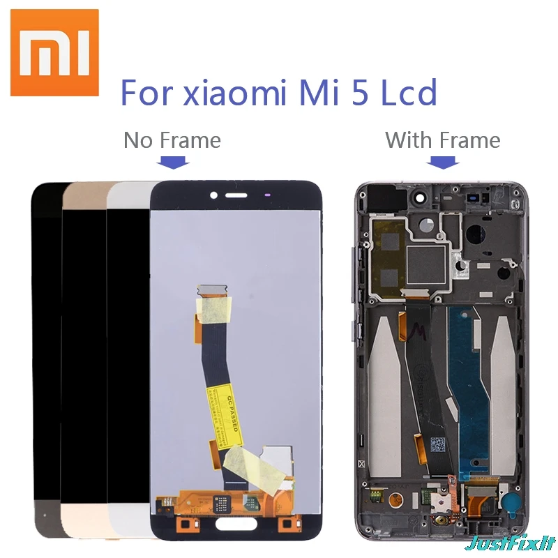 Для Xiaomi Mi 5 дисплей сенсорный экран с рамкой для ЖК Замена полная сборка